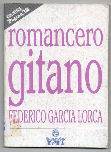 Romancero Gitano - Federico García Lorca - Usado Impecable!