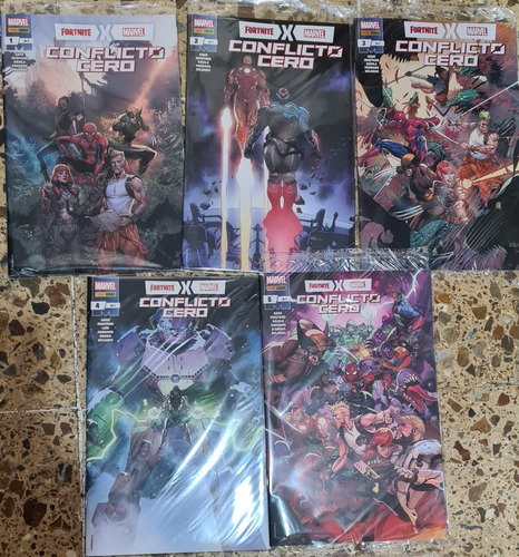 Fortnite X Marvel Conflicto Zero Colección Completa 5 Cómics