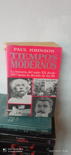 Libro Tiempos Modernos. Paul Johnson