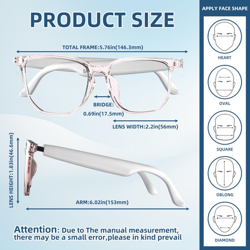 Gafas Inteligentes Traducción Inalámbricas Con Bluetooth