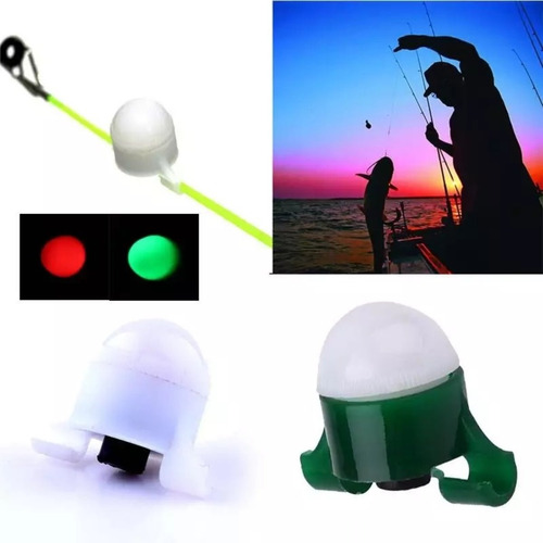Imagen 2 de 9 de Alarma Pesca Led Cambia Color Luz Pique Sensor De Moviento