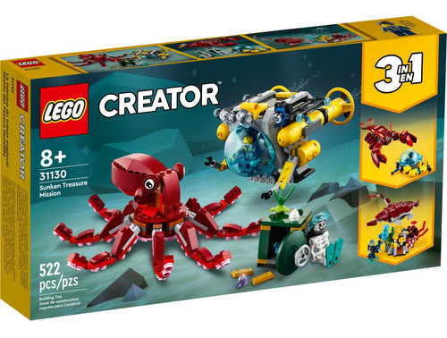 Lego Creator 3 en 1 - 31130 - Misión del tesoro hundido
