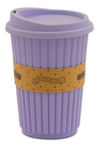 Imagen 7 de 10 de 12 Vaso Térmico Taza Jarro Tapa Silicona Frio Calor Café