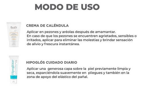 Kit Bushi Protección Bebés Y Madres+hipoglós Cuidado Diario