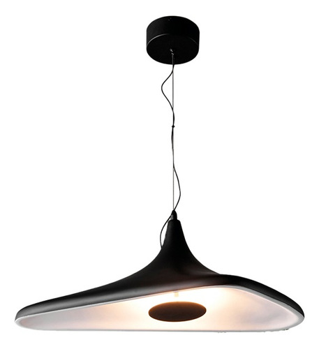 Colgante Led Akaki S Negro Diseño Moderno 60cm 15w 3000k Db