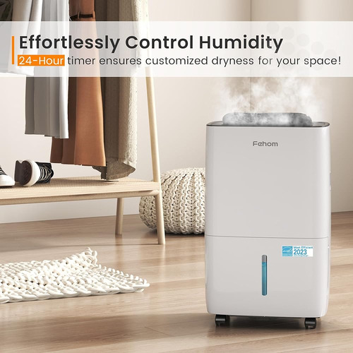 Deshumidificador Fehom 80 Pints Most Efficient Energy Star - White