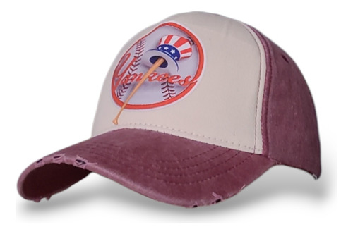 Gorra Ny New York Custom Regulable Jean Vintage Estampada