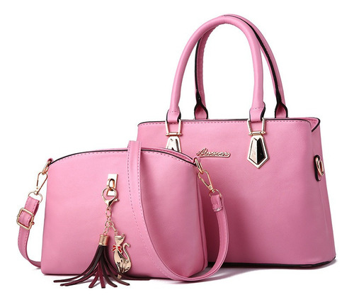 Bolso De Excelente Calidad 2 Piezas Mujer Señora Tote Carter