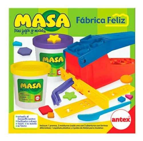 Antex Masa Fábrica Feliz Extrusor + Moldes + Formas