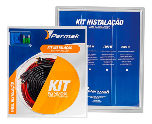 Kit Fiação Instalação Som Automotivo Módulo 1000 Wrms