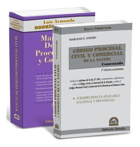 Promo 89: Manual Procesal Civil + Codigo Pcyc Comentado.