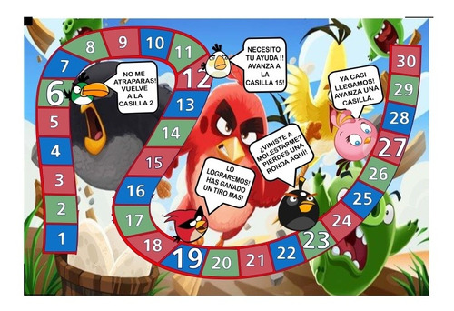 Kit Imprimible Juego De Mesa Angry Birds
