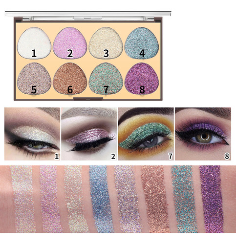 Set De Sombras De Ojos, Color De Maquillaje Cong Pearl Glitt