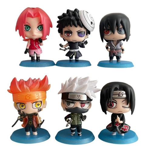 Figuras Colección Anime Naruto Shippuden Set X6