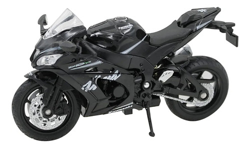  Moto Kawasaki Ninja 2017 Zx 10rr Escala 1/18 Negra 