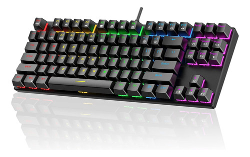 Teclado Mecanico Dacoity Tkl Rgb Led Rainbow - Switch Azul