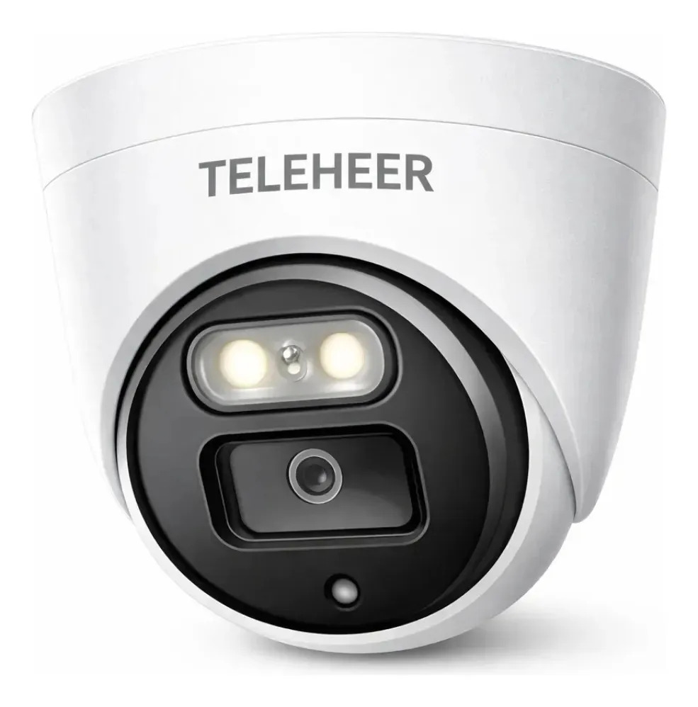 Câmera De Segurança Teleheer Camera Seguranca 1080p Camera Segurança Com Resolução 1080p - Branco