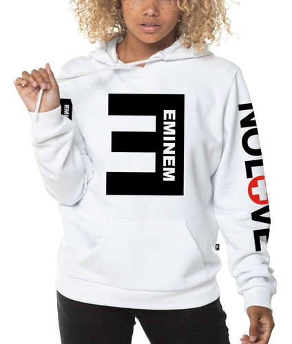 Blusa Moletom Eminem Nolove Rap Casaco Canguru Promoção
