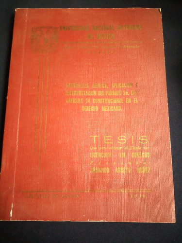 Tesis Licenciado En Derecho - Armando Arroyo Nuñez