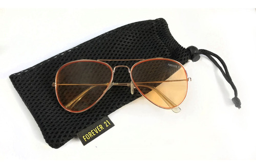 Imagen 2 de 8 de Forever 21 Lentes Sol Anteojos Metal Unisex Estilo Aviador