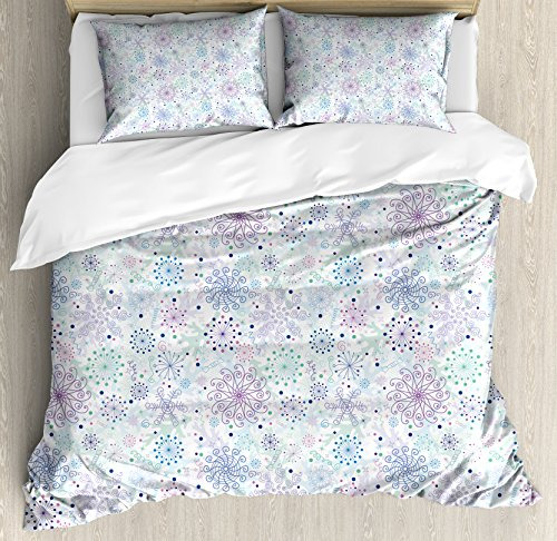 Anbesonne Invierno Duvet Cover Set, Pastel Color Mztgb