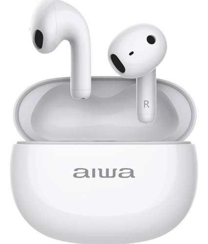 Audífonos Aiwa Inalambrico Tactil In-ear Bluetooth 5.3 Twsd8 Color Blanco Color De La Luz Blanco