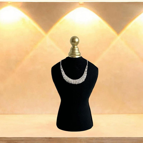 Soporte De Collar Sopla De Exhibición De Joyas De Negro