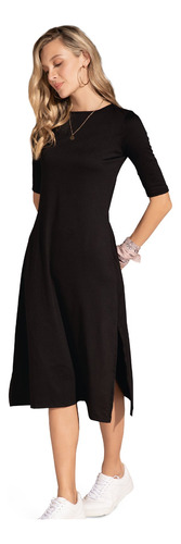 Vestido Largo Para Mujer Negro Rutta