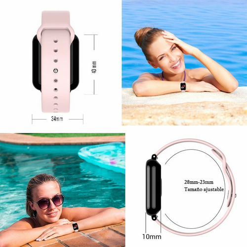 Reloj Inteligente Deportivo Bluetooth Impermeable Mujer