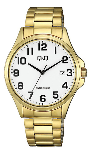 Reloj Para Hombre Q&q A480 A480j004y Dorado