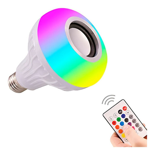 Lampara Led Rgb 220v Parlante Bluetooth Foco