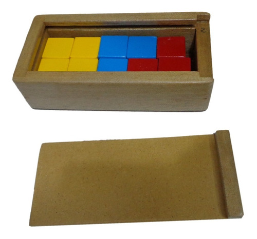 Caja Con 10 Cubos En Madera De 2.5 Cm Mafego Sp31