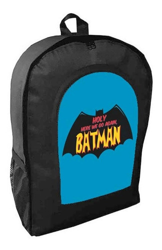 Mochila Negra Batman Adulto / Escolar B25