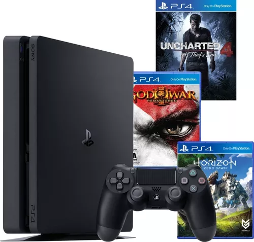 Console PlayStation 4 Slim 500GB + Jogo Uncharted 4 - Sony