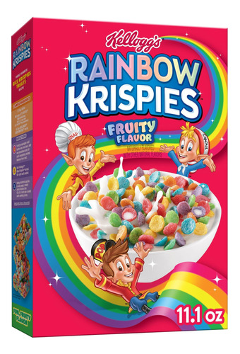 Rainbow Krispies Cereal Para Desayuno Frio, 0.31 Onzas De Gr