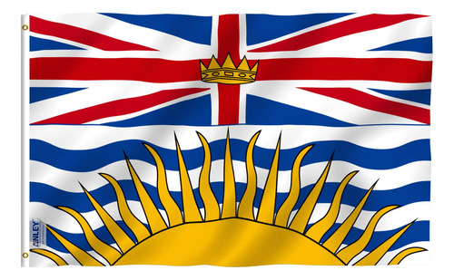 Bandera Anley Fly Breeze, Columbia Británica, 90 X 150 Cm, P