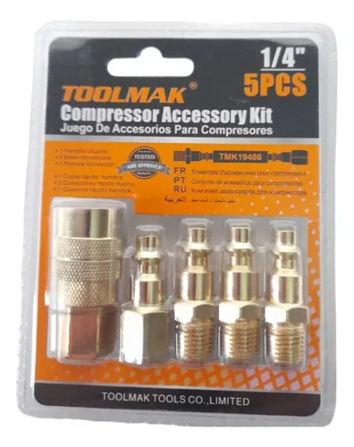 Acoples Para Compresores 5pcs De 1/4