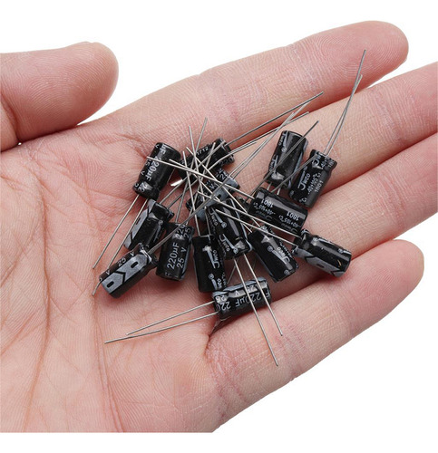 Kit Capacitores Electrolíticos 24 Valores 500pzs 0.1-1000uf