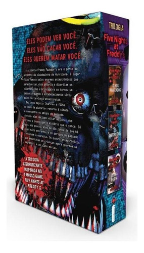 Box Five Nights at Freddy’s, de CAWTHON, SCOTT / BREED-WRISLEY, KIRA. Editora Intrínseca, capa mole em português