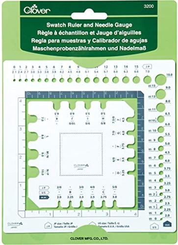 Clover 3200 Swatch - Regla Y Aguja, Color Blanco