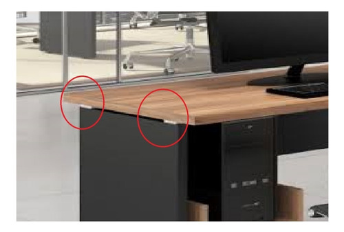 Mesa L Diretor 150x150x60x45x74cm Tampo 30mm Com 03 Gavetas