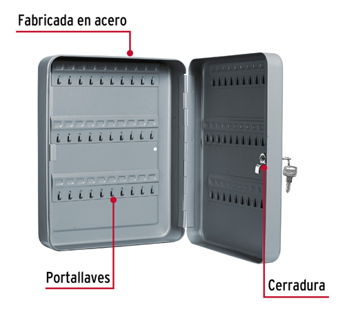 Caja Para Llaves Truper Hermex Calla-60 En Acero