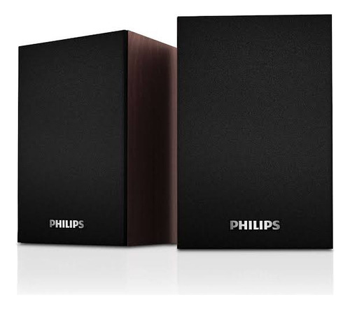 Bocina Philips SPA20 con bluetooth marrón oscuro