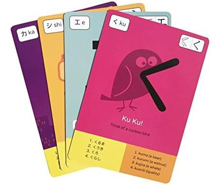 Hiragana & Katakana Flashcards Aprende El Alfabeto Japonés