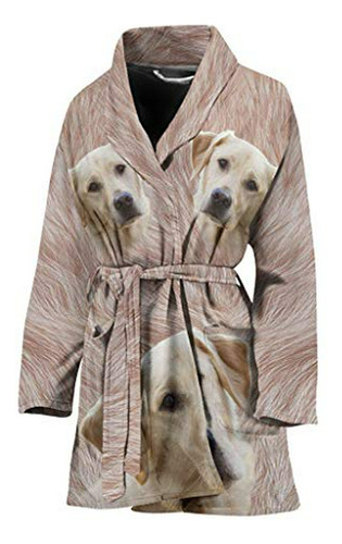 Bata De Baño Para Mujer Estampado De Labrador Retriever