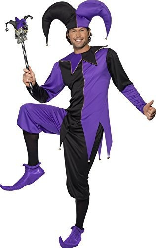 Smiffys Mens Medieval Jester Costume Top