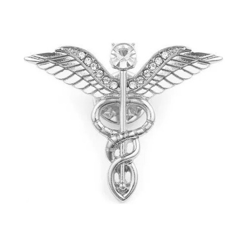 Dige Broche Simbolos Medicos Caduceo