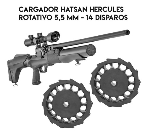 Imagen 3 de 10 de Cargador Rotativo Hatsan Hércules 5.5 Mm - Original