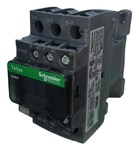 Contactor Schneider Lc1d32f7, 3 Polos, Bobina 110v, 32a