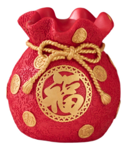 Alcancía Con Forma De Bolsa De La , Rojo Altura 15cm